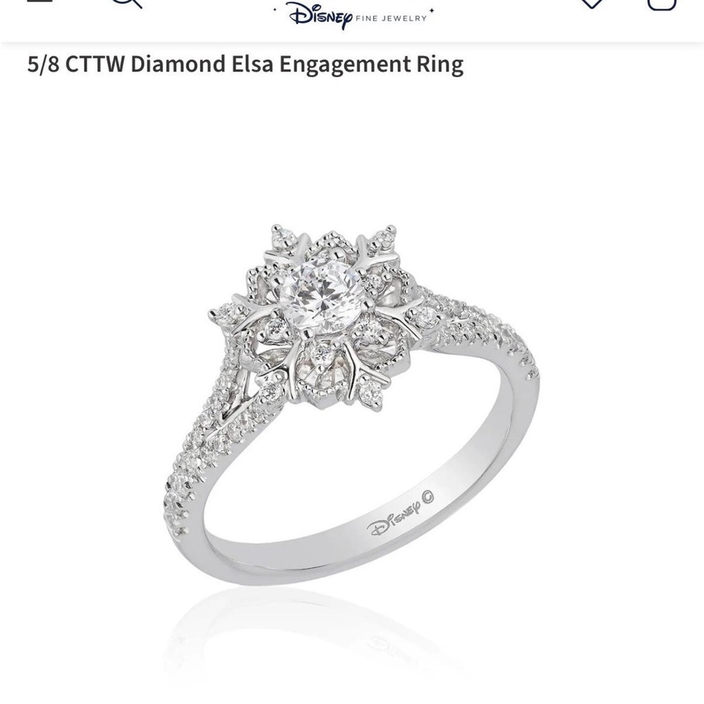 Dazzling Silver Snowflake Ring - image 6